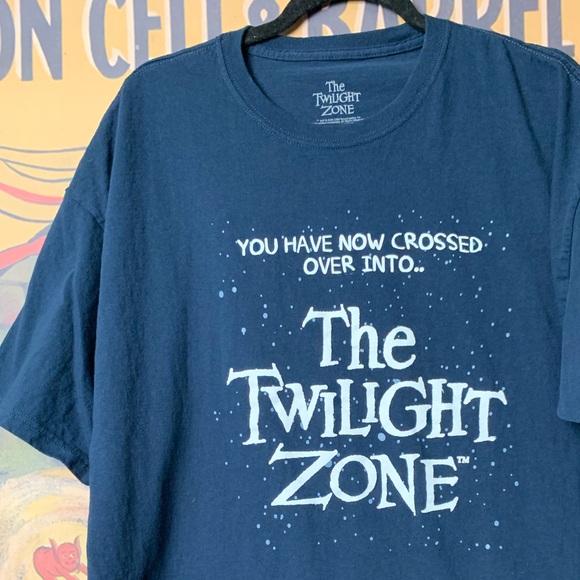the twilight zone Other - 💖 The Twilight Zone You Have Now Crossed Over Into…Navy Sci-Fi Graphic T-Shirt
